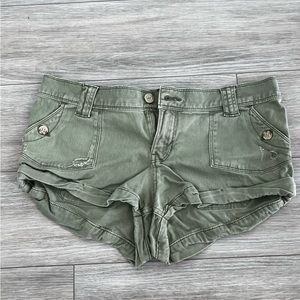 Hollister green shorts